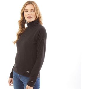 Trespass Dames Shiner 1/2 Zip Micro Fleece Zwart