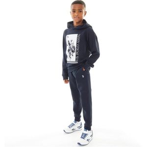 U.S. POLO ASSN. Jongens Grote Box OTH Hoodie Trainingspak Donker Saffier Blauw