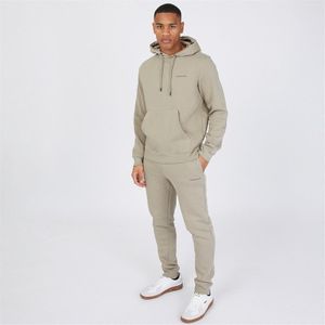 Crosshatch Herensweatshirt en -joggingbroekset Donkergrijs