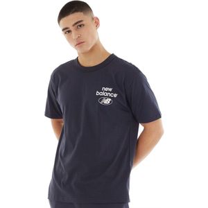 New Balance Heren Essentials Reimagined T-shirts Marine