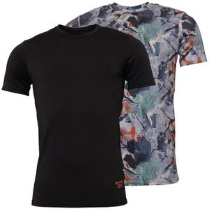 Reebok Heren Rama Performance Sports Performance Tops Meerkleurig