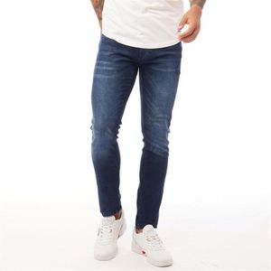 Crosshatch Heren Barbeck Slim Jeans Donker Wash