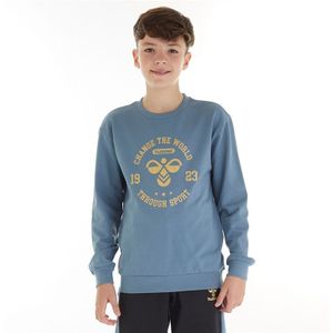 Hummel Jongens Hmlmalin Sweatshirt Blauwe Mirage