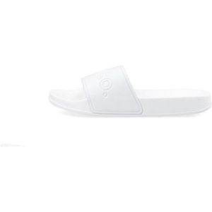 Bianco Dames Biastone Logo Slippers Wit