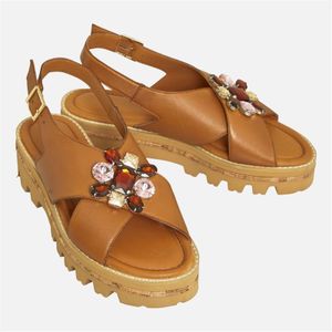 Copenhagen Shoes Dames Love And Pearls Sandalen Bruin