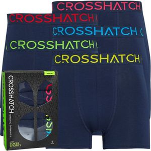 Crosshatch Heren Chasma Boxershorts Marineblauw