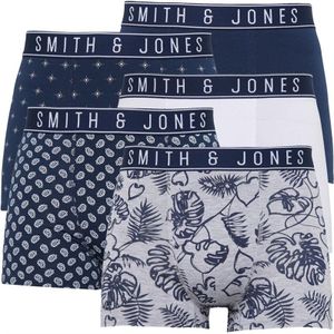 Smith And Jones Heren Wales Boxershorts Gemeleerd Grijs