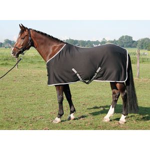 Coolerdeken - Harry's Horse Jersey cooler deken  Zwart Bovenlengte: 165 cm & Onderlengte: 215 cm