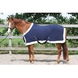 Fleecedeken - Harry's Horse Fleecedeken staatsiemodel met borstflap 215 Zwart