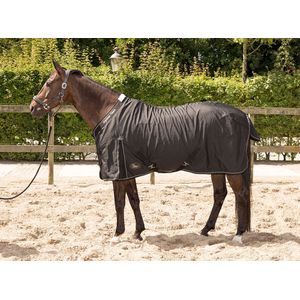 Staldeken - Harry's Horse Staldeken Highliner 0gr fleece voering  Zwart Bovenlengte: 165 cm & Onderlengte: 215 cm