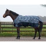 Winterdeken - QHP Winterdeken turnout luxe 300gr Grijs Bovenlengte: 60 cm & Onderlengte: 90 cm