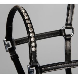 Harry's Horse Pony/veulenhalster crystal leder One Size Zwart