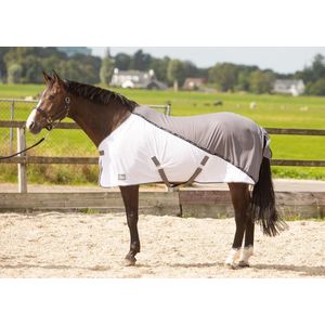 Coolerdeken - Harry's Horse Mesh-Pro deken  Grijs Bovenlengte: 155 cm & Onderlengte: 205 cm