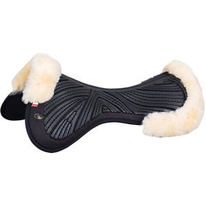 BR Zadelonderlegger Memory Grip Sheepskin L Zwart Naturel