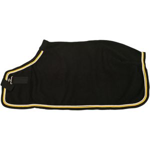 Fleecedeken - MHS Showfleece Deken Zwart Bovenlengte: 65 cm & Onderlengte: 90 cm