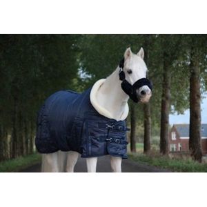 Showdekens - HB Showdeken 'fluffy hood'  Navy Bovenlengte: 140 cm & Onderlengte: 175 cm