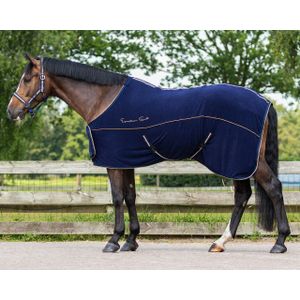 Zomerdeken - QHP Deken microfiber collection Navy Bovenlengte: 75 cm & Onderlengte: 105 cm