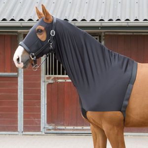 Harry's Horse Elastische Borstbeschermer/hood  S Zwart