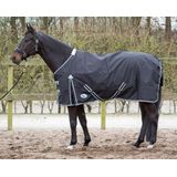 Regendeken - Harry's Horse Outdoor deken Thor 0gr met fleece lining  Zwart Bovenlengte: 90 cm & Onderlengte: 115 cm