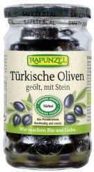 Schwarze Oliven mit Stein, geölt