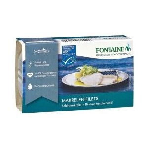 Makrelenfilets ohne Haut in Sonnenblumenöl