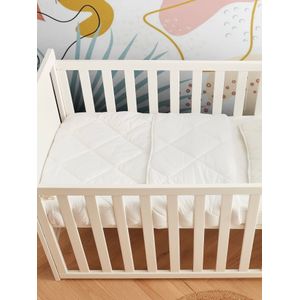 Babyslaapzak - Kleine Ruit - 100% Katoen - Effen Wit - Oeko-Tex