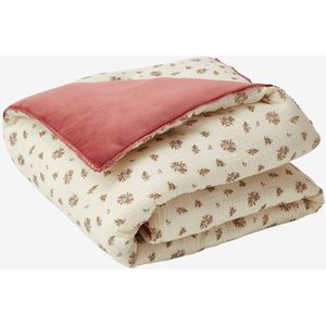 Wafel honingraat sprei ecru/meerkleurig