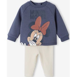 Disney set voor babymeisje fleece sweater + fluwelen broek leiblauw