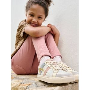 Fantasie - Sneakers - Wit - Leer - Perforaties - Ritssluiting