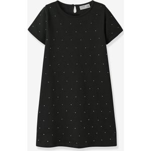 Sweater jurk met strass NMFRONJA meisje NAME IT zwart