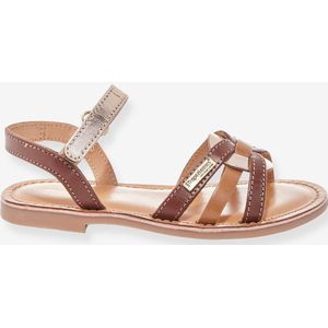 Leren kindersandalen Badalia LES TROPEZIENNES¨ PAR M. BELARBI beige, bedrukt