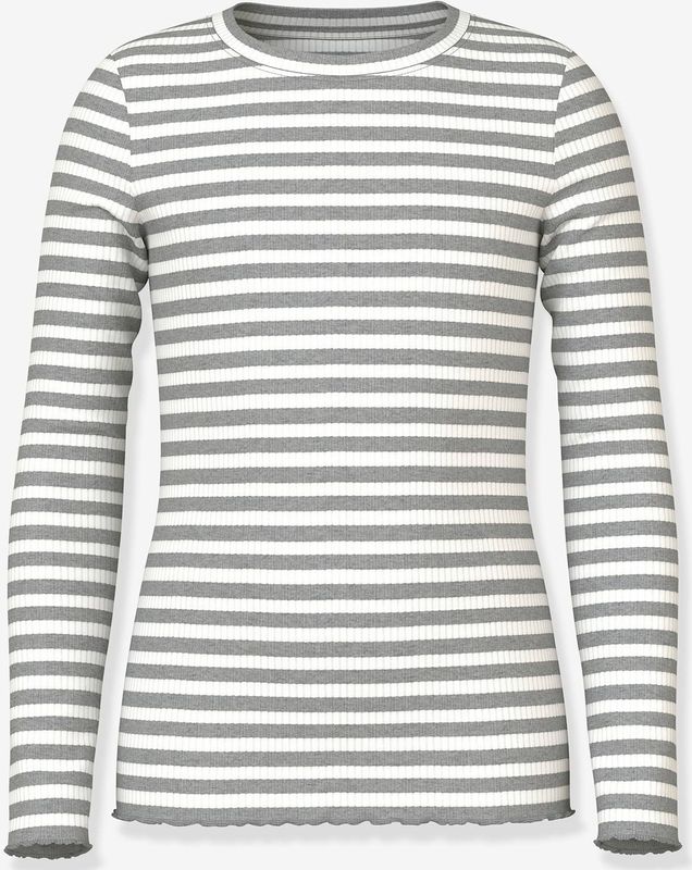 Top - Gestreept - Lange Mouwen - Slim Fit