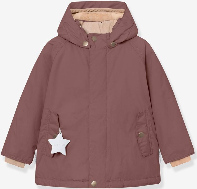 Unisex - Fleece Gevoerde Jas - Pruim - Voor Baby's