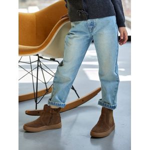 Mom jeans voor meisjes lichtblauw