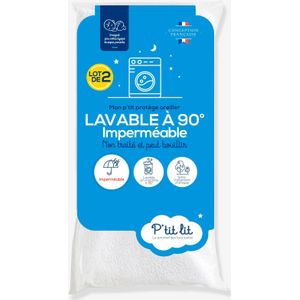 Waterdichte kussensloop kan koken bij 90°C wit