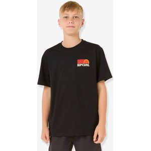 T-shirt Surf Revival Stacked RIP CURL zwart