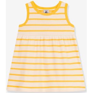 Mouwloze jurk van biologisch katoen PETIT BATEAU beige