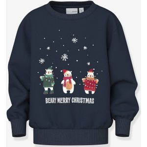 Sweatshirt - Kerst - Geborstelde Sweatstof - Lange Mouwen - Regular Fit