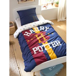 Dekbedovertrek + kussensloop kind Harry Potter¨ donkerblauw met print