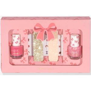 Set van 2 nagellak+ nagelvijl en stickers KONGES SLOJD rozen