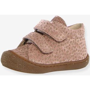 NATURINO suède schoentjes 'eerste stapjes' ponyprint NATURINO lichtroze
