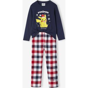 POKEMON - Kerstpyjama - Marineblauw - Jersey en Flanel