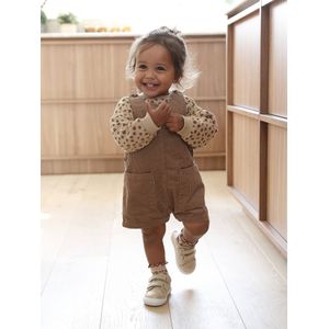 Salopet - Korte Broek - Pecannoot - Ribfluweel - Baby