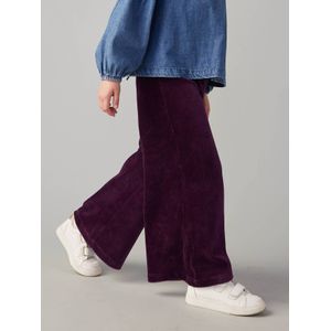 Wijde Fluwelen Broek - Antraciet - Meisjesbroek - Corduroy