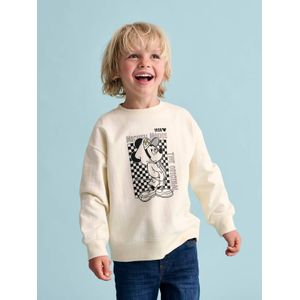 Bedrucktes Jungen Sweatshirt Disney MICKY MAUS Oeko-Tex ecru
