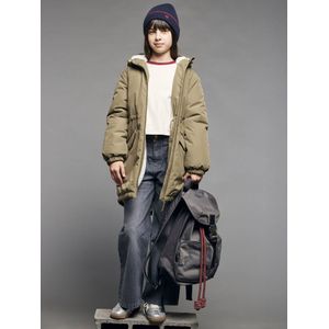 Parka met capuchon voor meisjes JONEN kaki