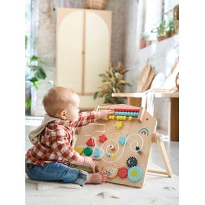 Activiteitenbord - Hout - 46 x 44 cm - Voor Kinderen Vanaf 10 Maanden