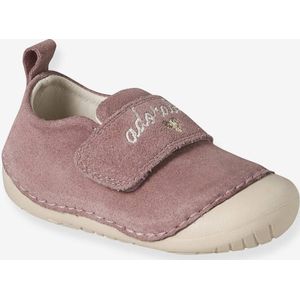 Soepele babyslofjes met klittenband oudroze