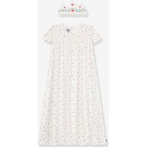 Nachthemd en kroontje kind PETIT BATEAU wit