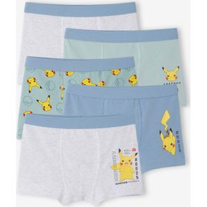 Set van 5 boxers POKEMON Pikachu hemelsblauw